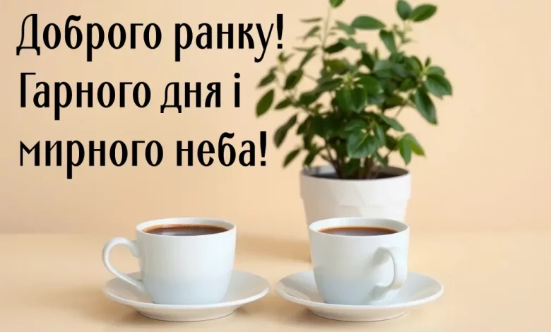 Dobroho Ranku Harnoho Dnya Myrnoho Neba Kartynky Ukrainskoyu Movoyu