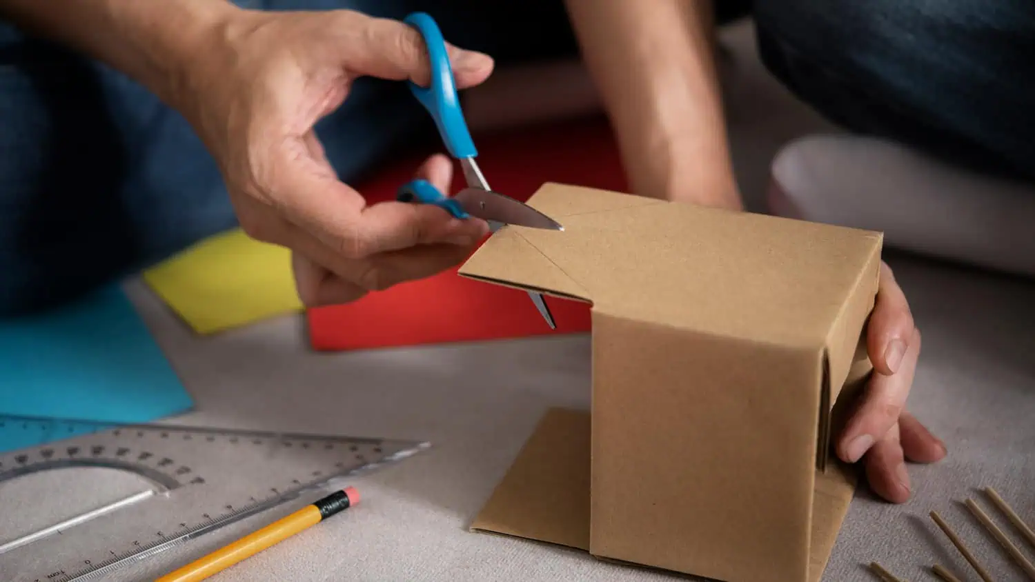 High Angle Hand Cutting With Scissors